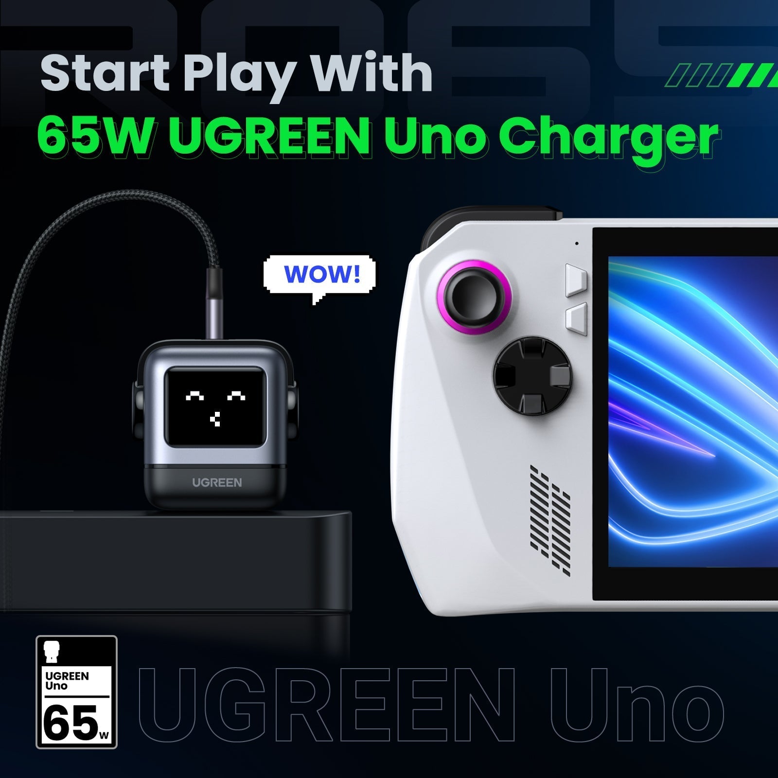 UGREEN Uno 65W 3-Port Charger